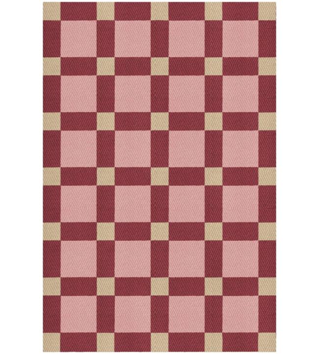 Layered Evelina Kroon Jute rug Plum Punch EKJP140200 Plum Punch