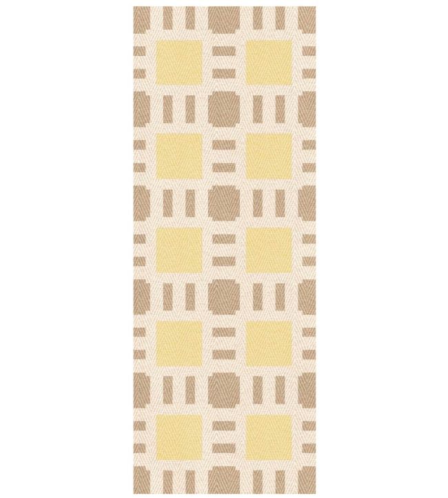 Layered Evelina Kroon Jute Runner rug Sunny Side Up EKJY75200 Sunny Side Up