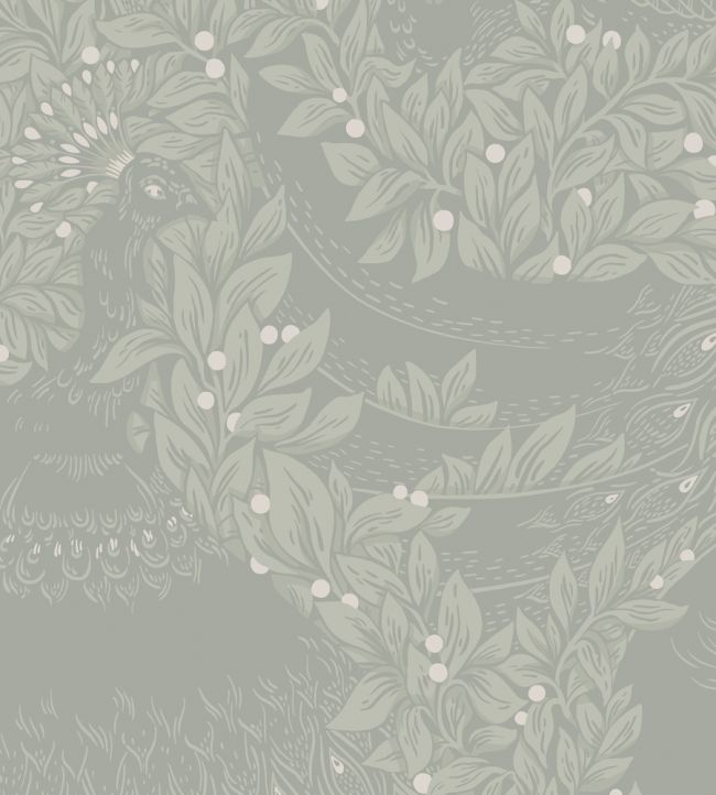 Evelina Wallpaper by Sandberg Sage Green