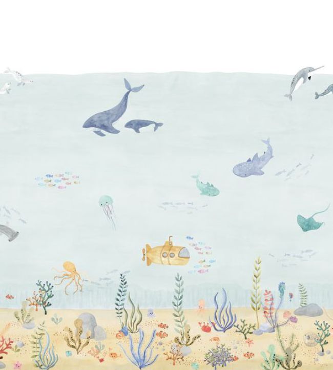Exploration Under the Sea Mural by Casadeco Bleu