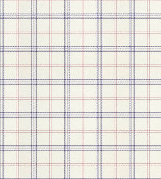 Ezra Plaid Wallpaper by Scalamandre Pansy