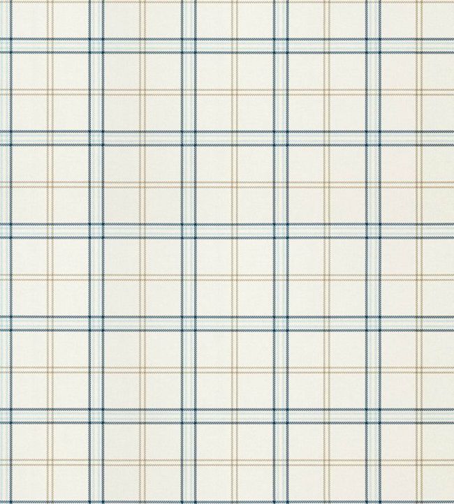 Ezra Plaid Wallpaper by Scalamandre Sky And Sea