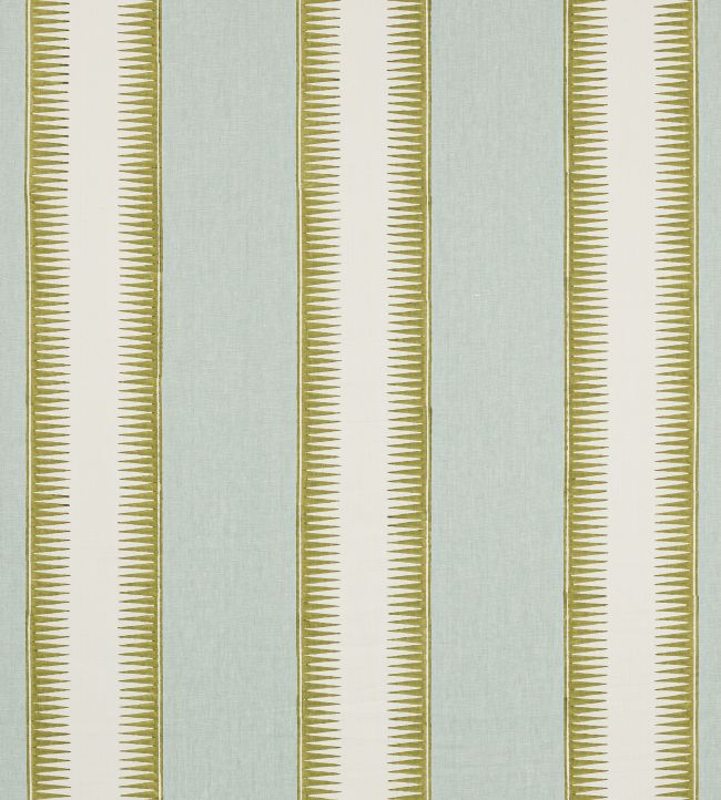 Ezra Stripe Fabric by Jane Churchill Aqua/Lime