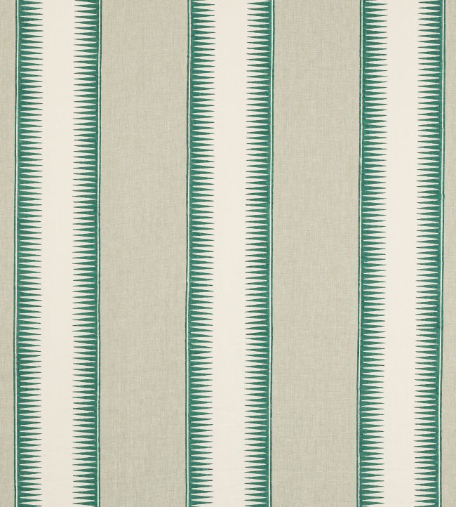Ezra Stripe Fabric by Jane Churchill Teal