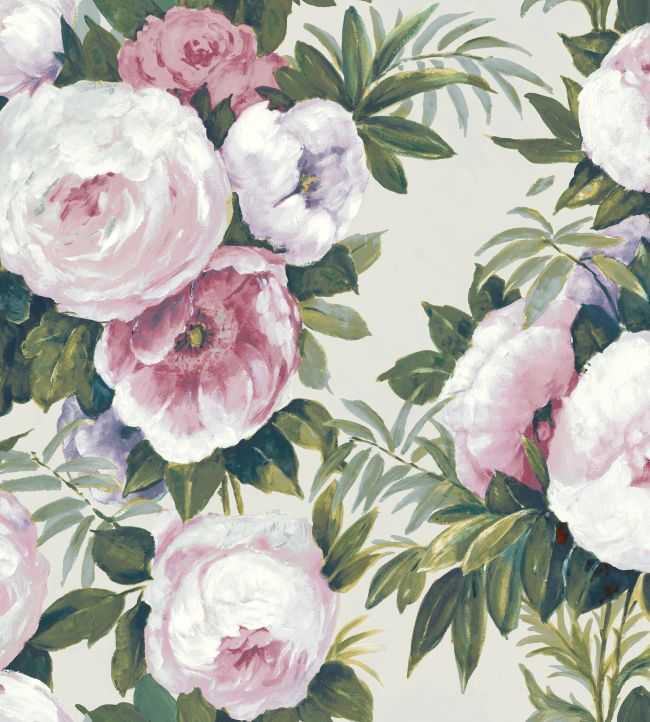 Fabiola Bloom Fabric by Arley House Rose