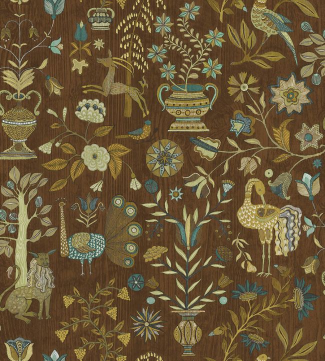 Fable Garden Wallpaper by Josephine Munsey Brown