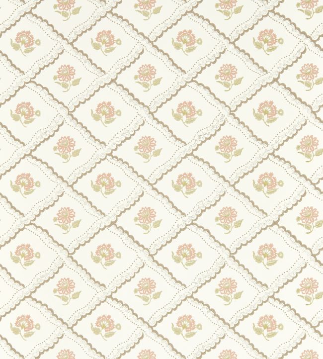 Fairdown Wallpaper by Sanderson Chocolate/Putty