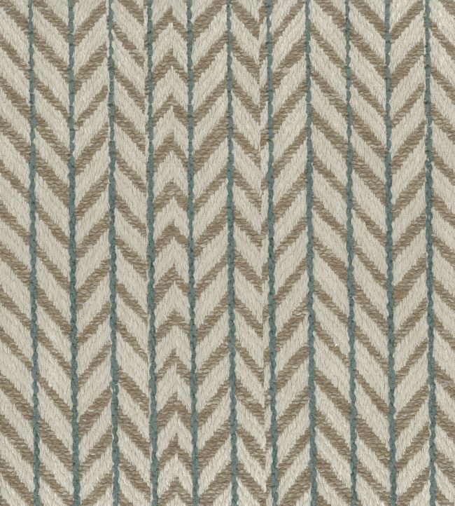 Fairford Fabric by Nina Campbell Beige/Teal
