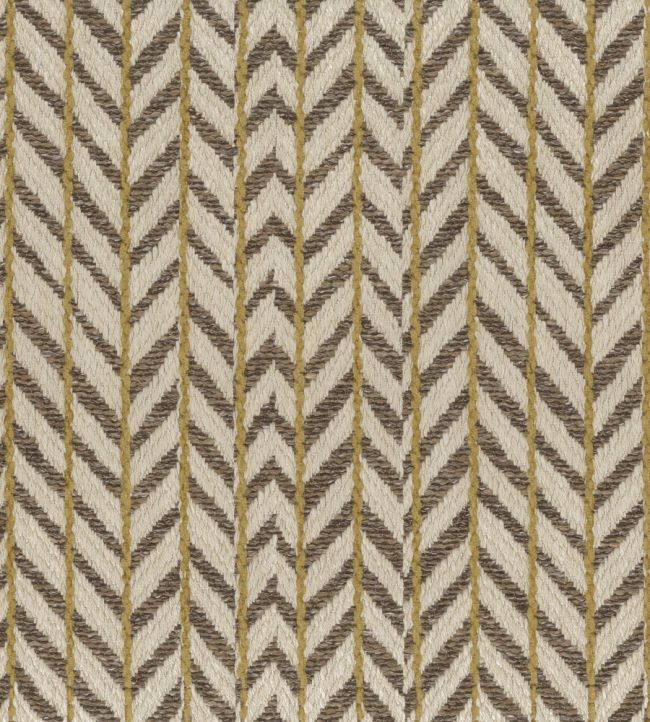 Fairford Fabric by Nina Campbell Mocha/Ochre