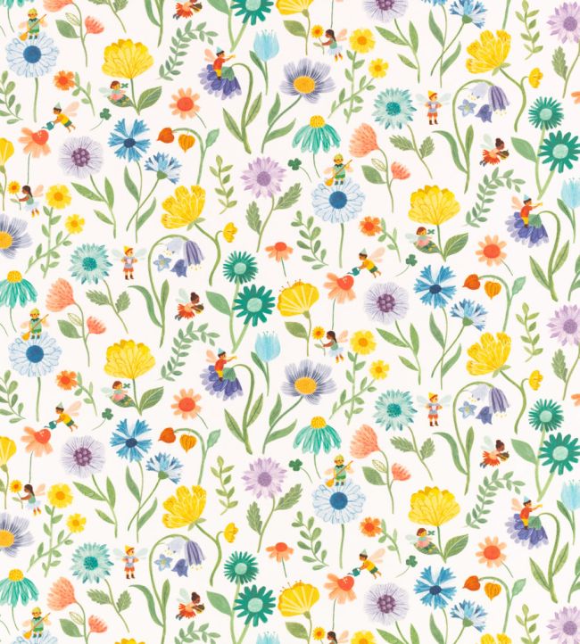 Fairy Garden Fabric by Villa Nova Yellow
