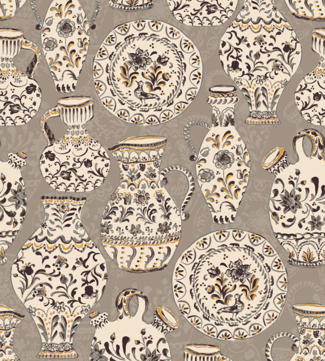Fajalauzas Wallpaper by Tres Tintas Grey