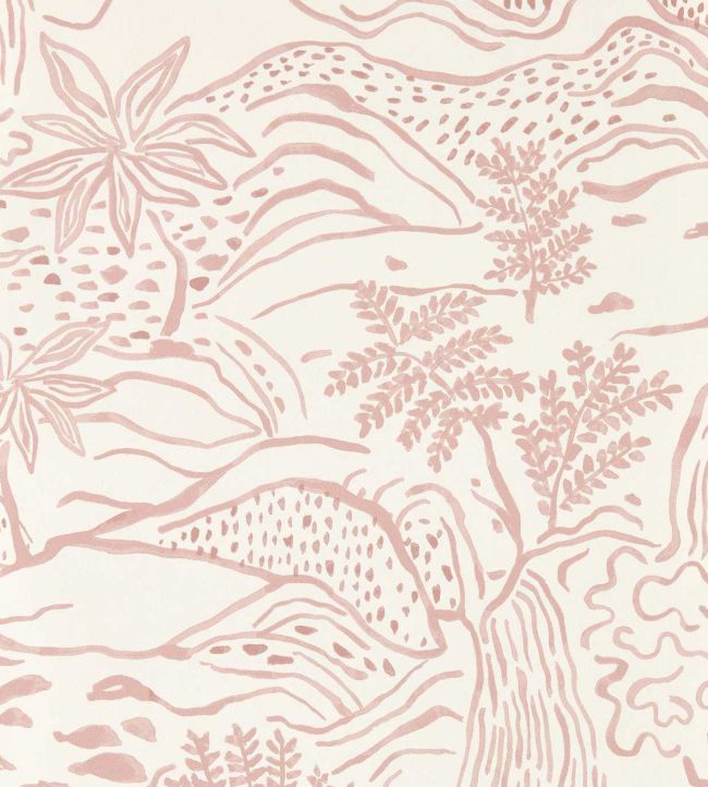 Falling Foss Wallpaper by Scion Dusk Pink