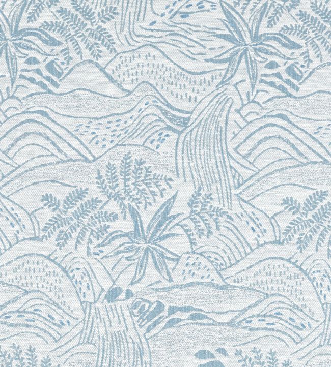 Falling Foss Weave Fabric by Scion Mist