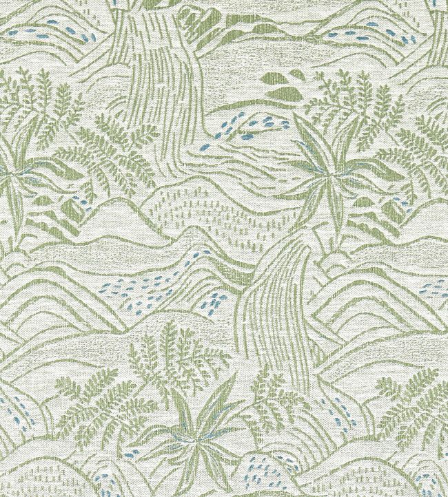 Falling Foss Weave Fabric by Scion Seaglass