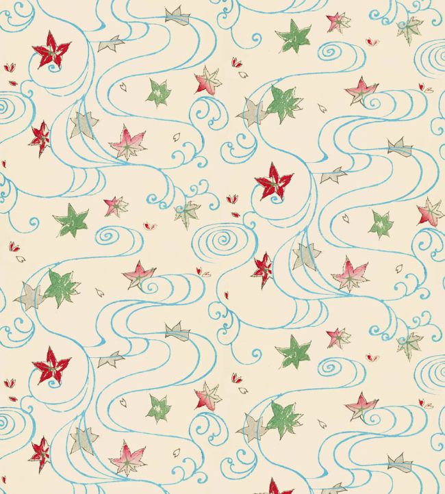 Falling Leaves 1896–97 Wallpaper by CommonRoom Lace leaf