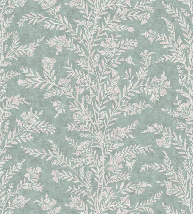 Fan Flower Wallpaper by Lewis & Wood Eucalyptus