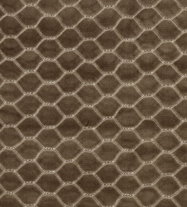 Faraday Velvet Fabric by Sanderson Walnut