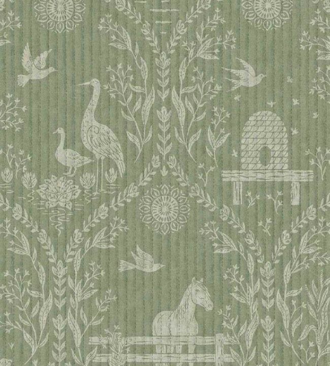 Homestead Wallpaper by Eijffinger Green