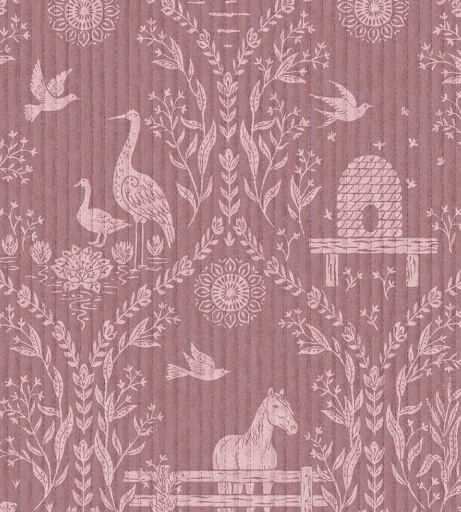 Homestead Wallpaper by Eijffinger Mauve