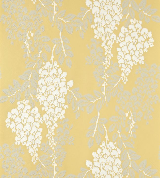 Wisteria Wallpaper by Farrow & Ball Yellow Ground