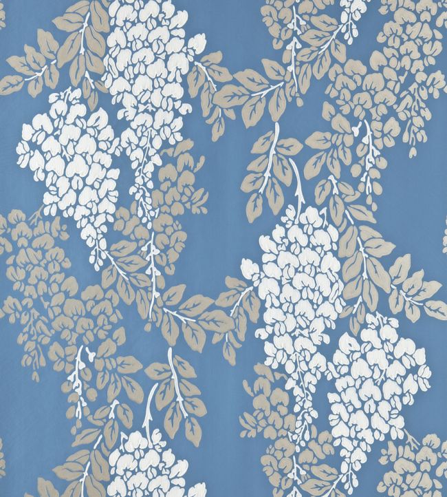 Wisteria Wallpaper by Farrow & Ball Chinese Blue