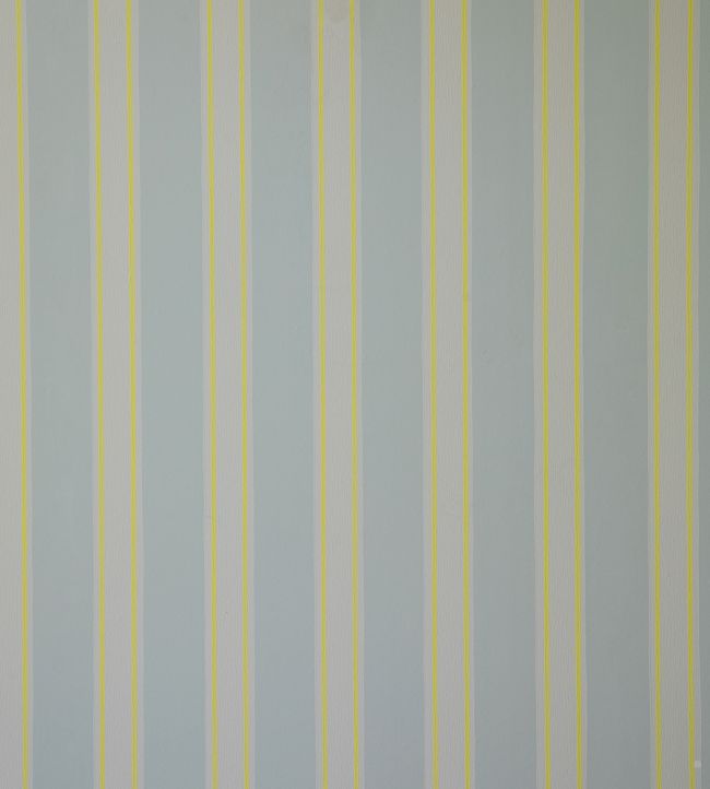 Block Print Stripe Wallpaper by Farrow & Ball Cromarty/Shaded White/ YellowCake