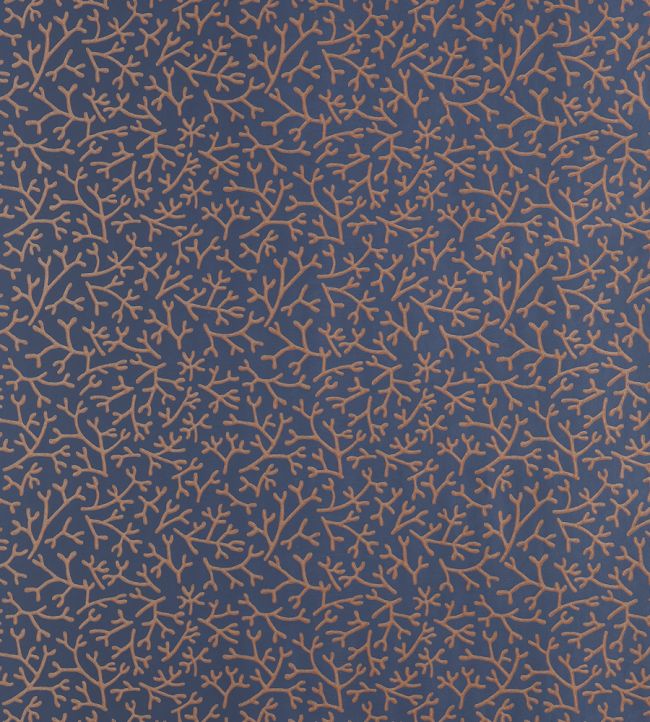 Samphire Wallpaper by Farrow & Ball Stiffkey Blue