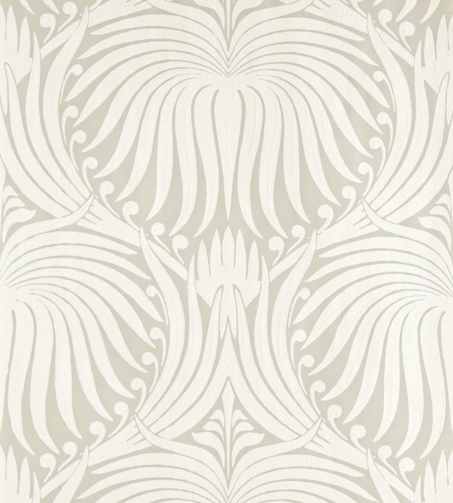 Lotus Wallpaper by Farrow & Ball Old White