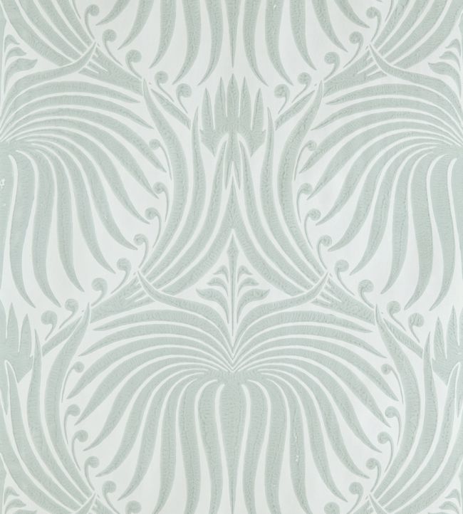 Lotus Wallpaper by Farrow & Ball Pavilion Blue / Green Blue