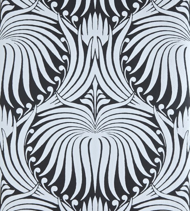 Lotus Wallpaper by Farrow & Ball Parma Grey
