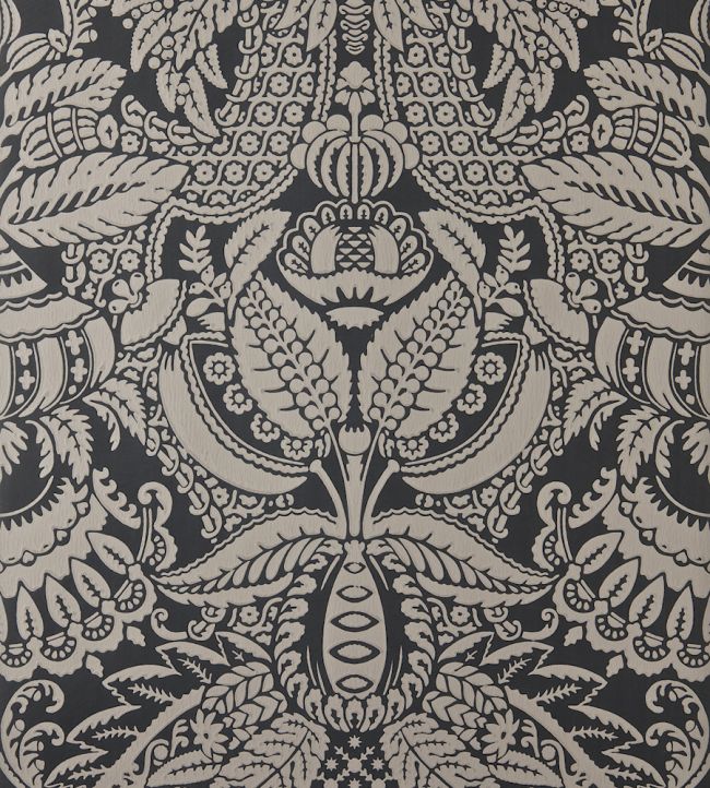 Orangerie Wallpaper by Farrow & Ball Off-Black