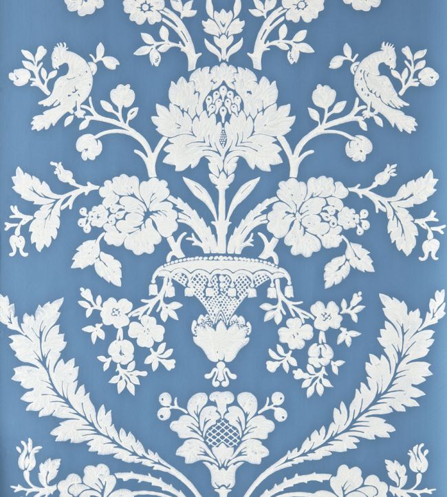 St Antoine Wallpaper by Farrow & Ball Lulworth Blue