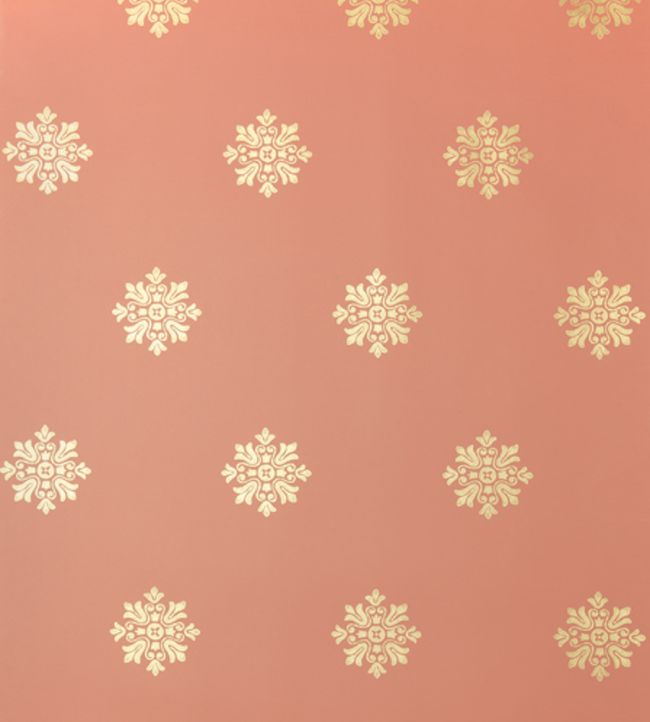Brockhampton Star Wallpaper by Farrow & Ball Book Room Red