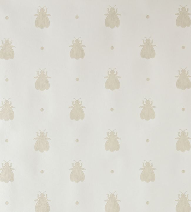 Bumble Bee Wallpaper by Farrow & Ball White Tie