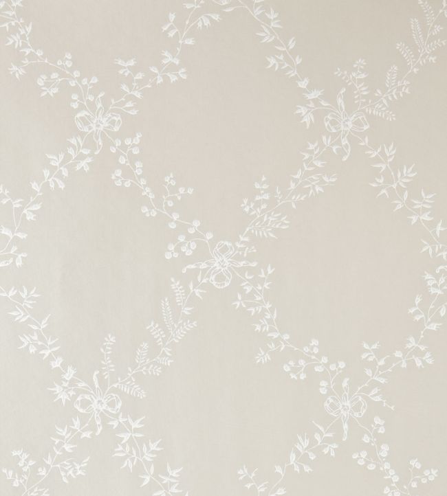 Toile Trellis Wallpaper by Farrow & Ball Stony Ground