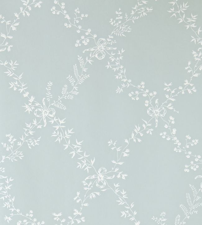 Toile Trellis Wallpaper by Farrow & Ball Pavilion Blue