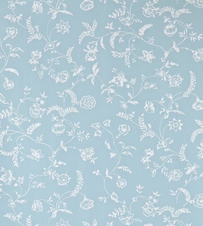 Uppark Wallpaper by Farrow & Ball Blue Ground