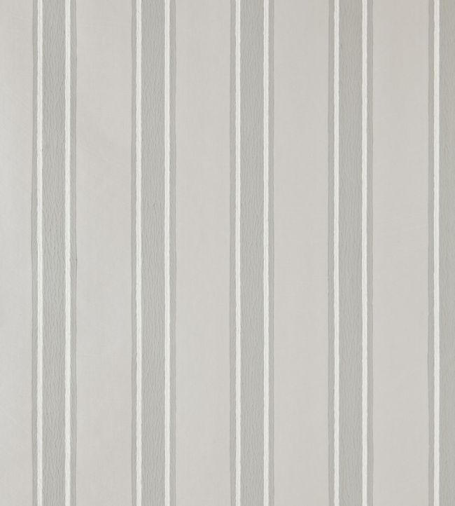 Block Print Stripe Wallpaper by Farrow & Ball Pavilion Gray