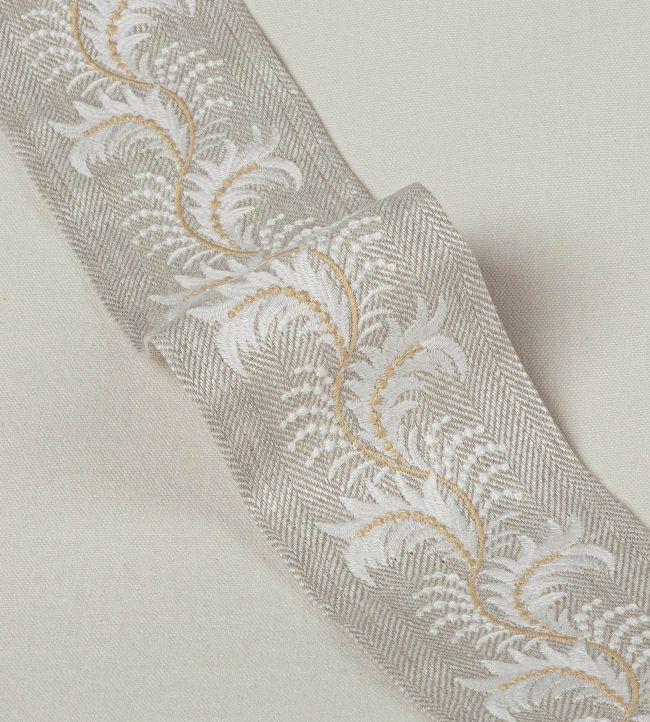 Feather Braid Trimming by Colefax and Fowler Silver
