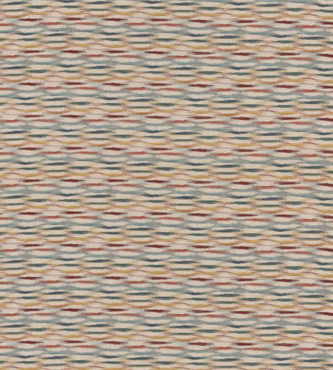 Felbrigg Fabric by Mulberry Home Teal/Spice