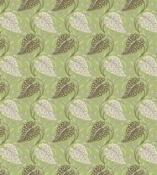 Felbrigg Fabric by Nina Campbell Sage/Ivory/Sepia