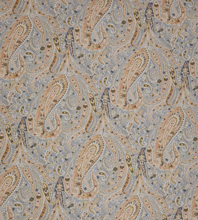 Felix Raison in Cotton Velvet Fabric by Liberty Pewter