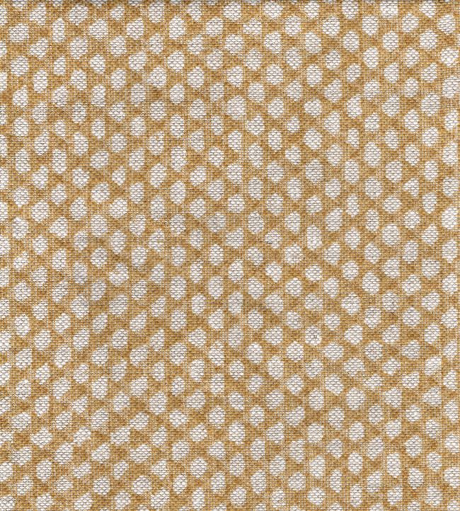 Wicker Linen Fabric by Fermoie Yellow