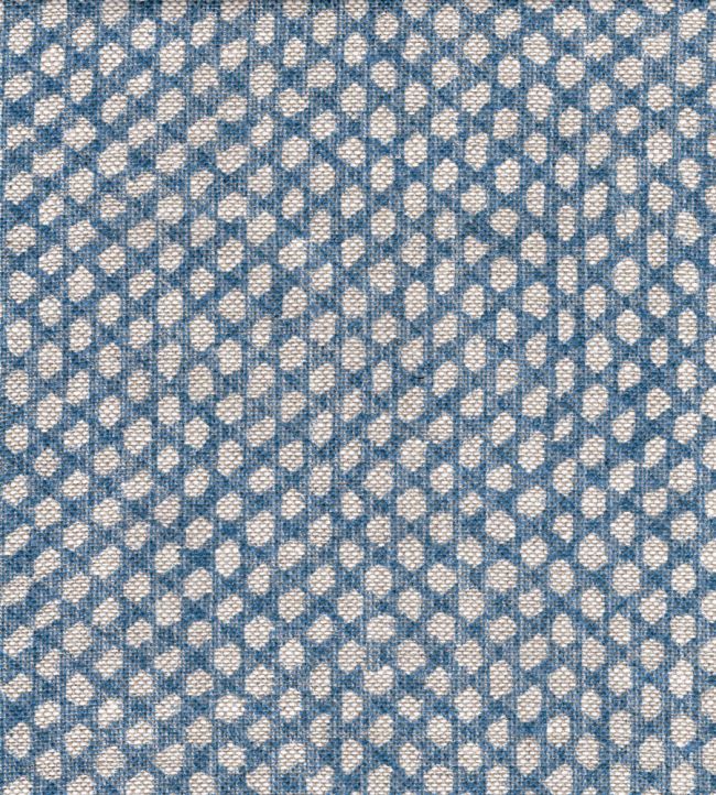 Wicker Linen Fabric by Fermoie Sea Blue