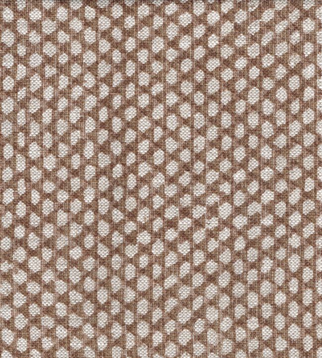 Wicker Linen Fabric by Fermoie Chocolate