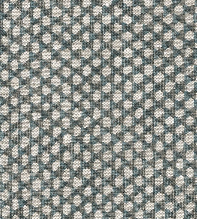 Wicker Linen Fabric by Fermoie Charcoal