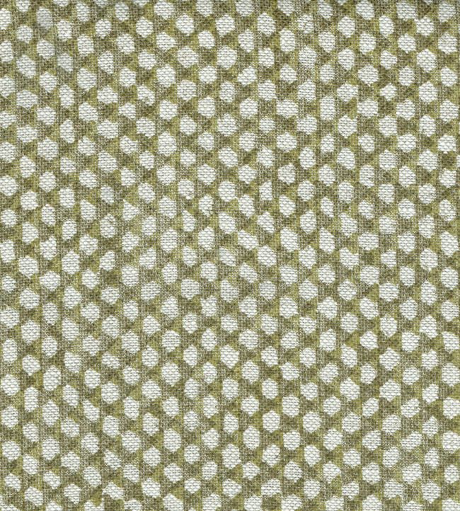 Wicker Linen Fabric by Fermoie Olive