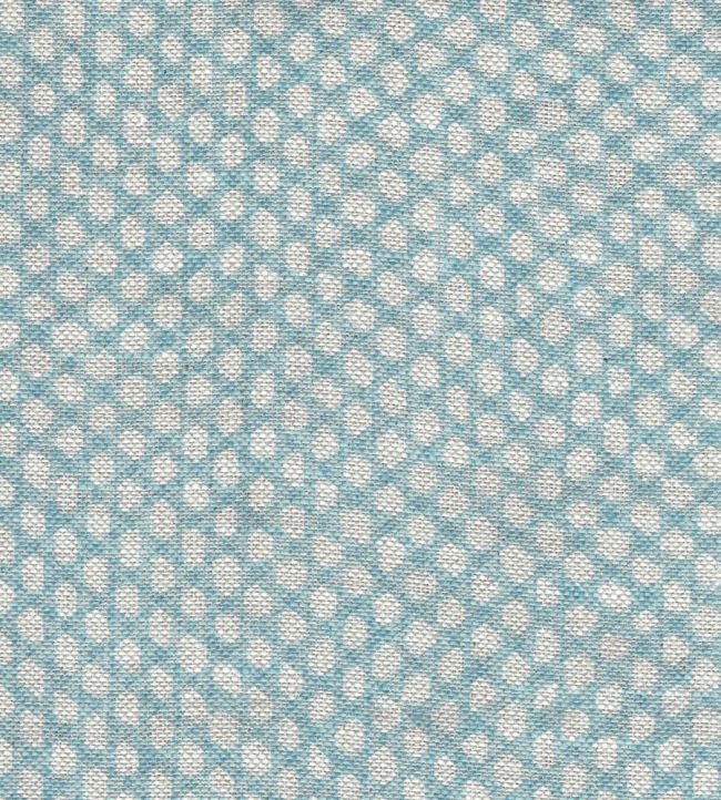Wicker Linen Fabric by Fermoie Sky Blue