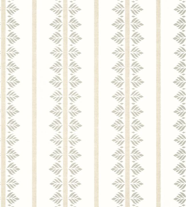 Fern Stripe Wallpaper by Anna French Beige