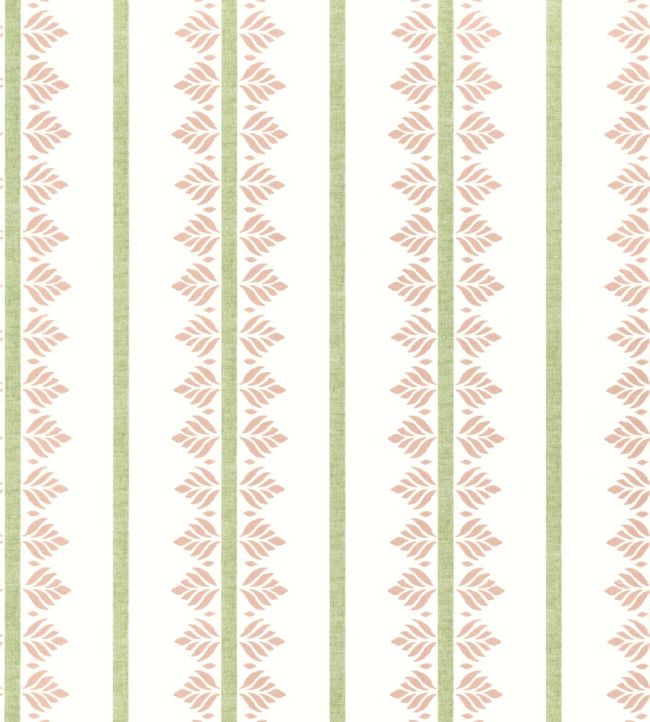 Fern Stripe Wallpaper by Anna French Blush